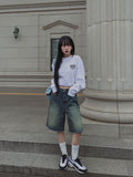 Nook's Rivet Square Denim Shorts