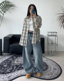 Denif Button Balloon Denim Pants