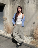 Oz Dyeing Washed Cargo Pants