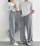 Color Basic Long Wide Banding Training Pants