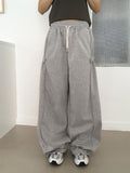 Jude Side Snap Balloon Two-Way Pile Long Wide Jogger Pants