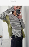 Jerry Stripe Cardigan T-Shirt