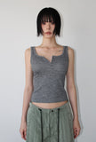 SLIT GOLGI SLEEVELESS
