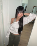 Holdit Stripe Halterneck Sleeveless Eyelet One-Off Shoulder Long Sleeve Sweatshirt Set