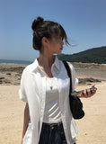Kanz Overfit Short Sleeve Shirt Sleeveless Set