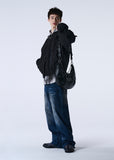EYELET LEATHER SADDLEBAG