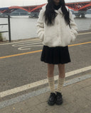[Belt SET] Tizen Wool Pleated Skirt