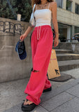 (UNISEX) Piggy cutting wide sweat pants