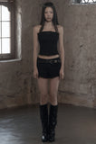 [mnem] Fringe Wash Bustier