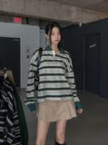 Hedin Stripe Collar Long Sleeve