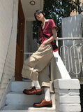 PK STRIPE HALF T