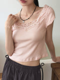 Notter Double Lace Square Short Sleeve T-shirt