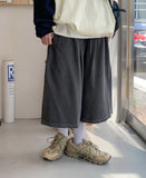 [Unisex] Kehiro Pigment Banding Bermuda Pants