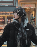 Fleece Knit Cable Earmuffs