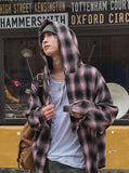 Kant Check Hooded Shirt