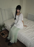 Fuggle Chiffon Tiered Long Skirt