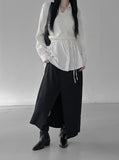 Cashmere wool diagonal knit vest