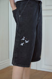 Animal Stitch Bermuda Denim Pants