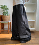 Senu Raw Wide Denim Pants