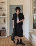 Lux stripe bermuda slacks