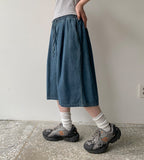 [unisex] Hotem Cool Banding Denim Bermuda Pants