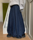 Nadin Banding Dot Denim Balloon Skirt