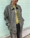 Luken Semi-Crop Washed Collar Jacket