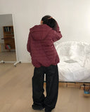 Kuman stitch cut button denim balloon fit long pants