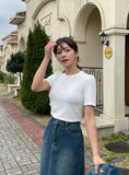 Rebeulri Round Shirring T-Shirt