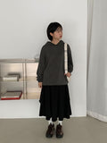 Pitco Cotton Unbalanced Banding Long Skirt