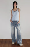 COLOR PIPING SLEEVELESS