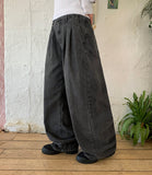 [unisex] Laryuki Pintuck Denim Wide Pants