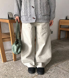 Memin Carpenter Cotton Balloon Wide Pants