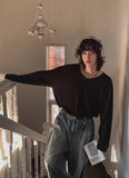 Soleil U-neck cable knit