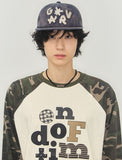 END OF TIME Camo Raglan Long Sleeve T-Shirt