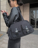 Mitch Nylon Boston Shoulder Bag