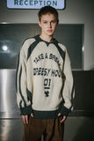 Racing Collar Pullover Knit