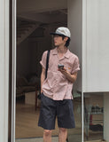 The Will Crop Check Short Sleeve Shirt