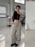 Lorna Pigment Nylon Double Cargo Pants