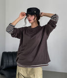 Kimi Stripe Reversible Layered Long Sleeveless