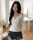 Taysi Roll-up Three Quarter T-shirt