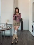 Pou Zipper Utility Pocket Skirt Pants
