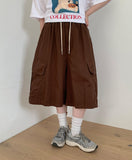 [unisex] Platney Cotton Cargo Bermuda Pants
