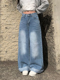 Nino Washing Denim Wide Pants