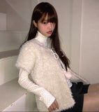 Lupin Drop Layered Fur Brushed Vest