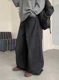 Lunen Washing Wide Denim Pants