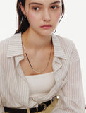 Essence Silver (W) Snake Long Chain (70cm) Necklace