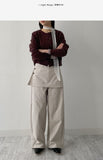 706 Wrap Skirt Balloon Fit Pants