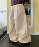Conteni heart pocket balloon wide cotton pants