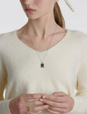 Volume Square H BAR Necklace L